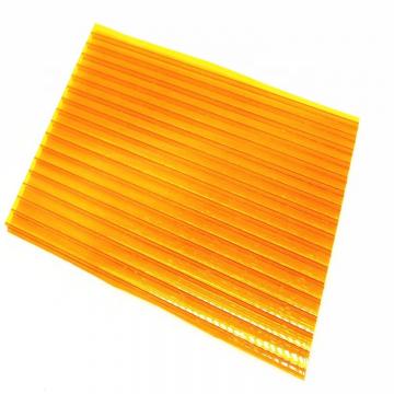 4mm to 12mm Thick UV Coating Clear Hollow Twin Wall Polycarbonate Sheet with Competitive Price